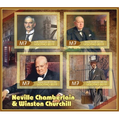 Великие люди Невилл Чемберлен и Уинстон Черчилль